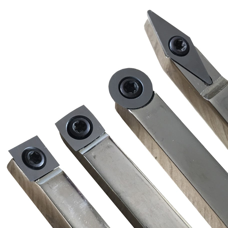 Tungsten carbide shop woodturning tools